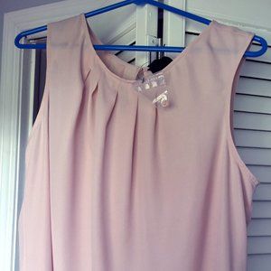 **New** Worthington  baby pink sleeveless blouse